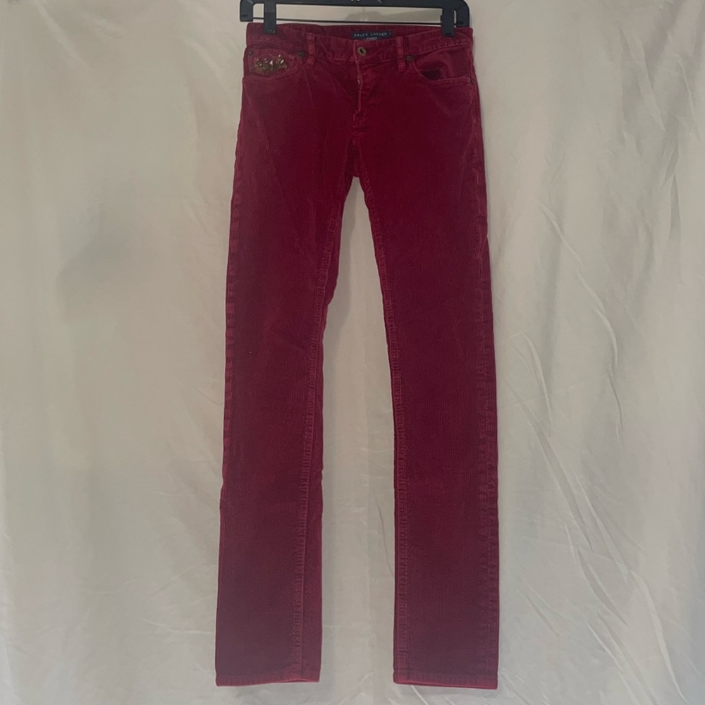 RL skinny corduroy pants